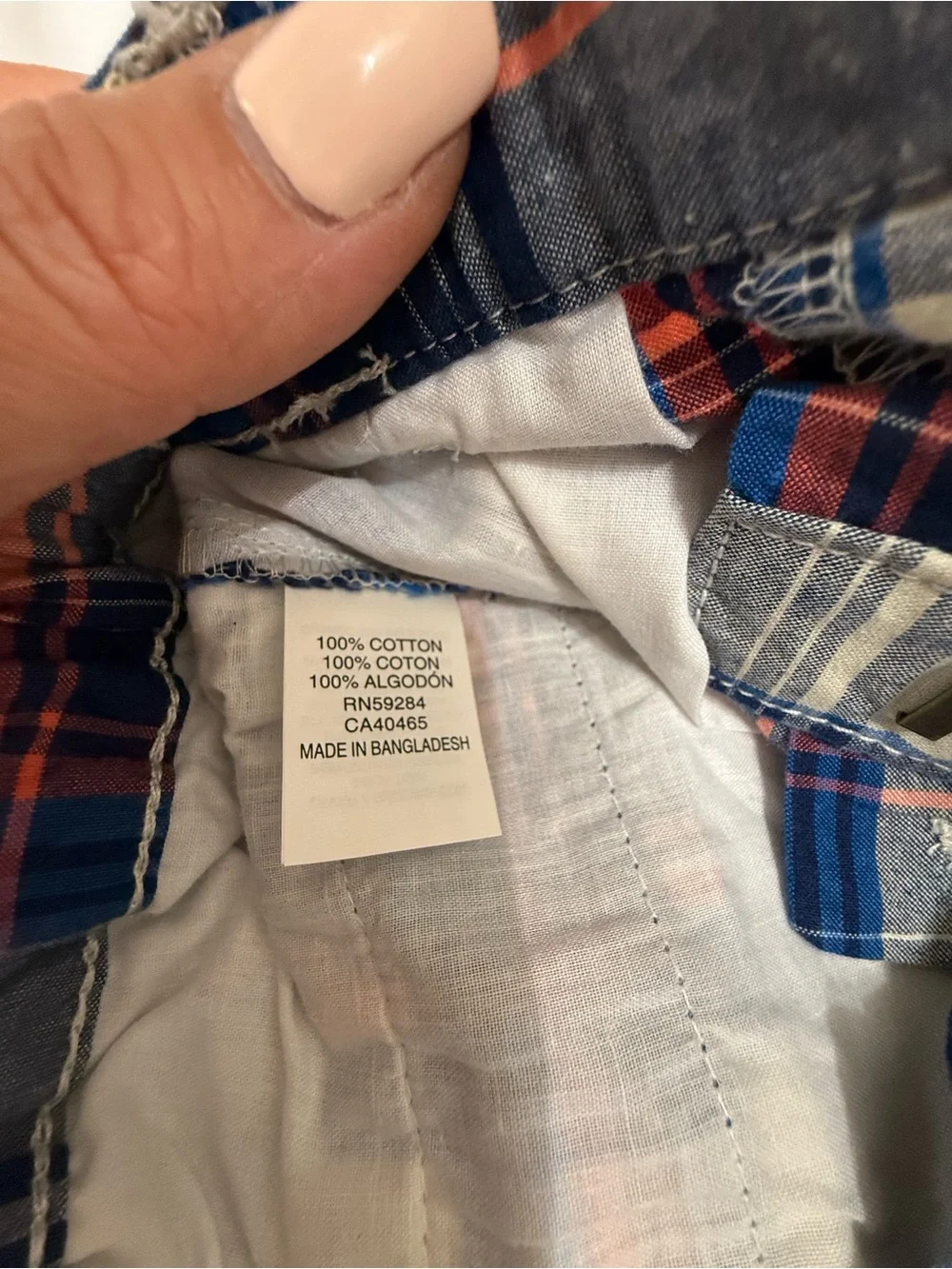 The Childrens Place lightweight plaid